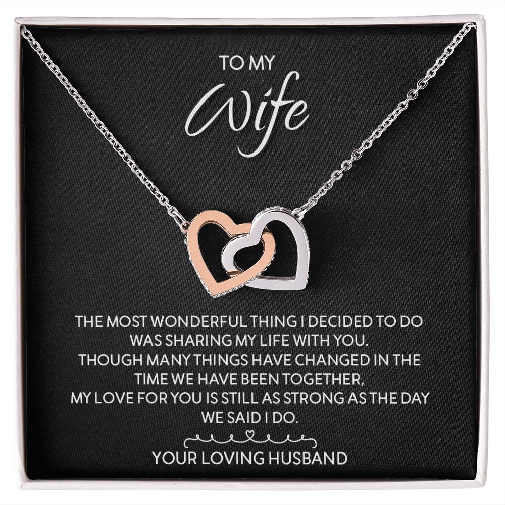 My Wife | You are my everything - Interlocking Hearts necklace – HeartWork  Gifts